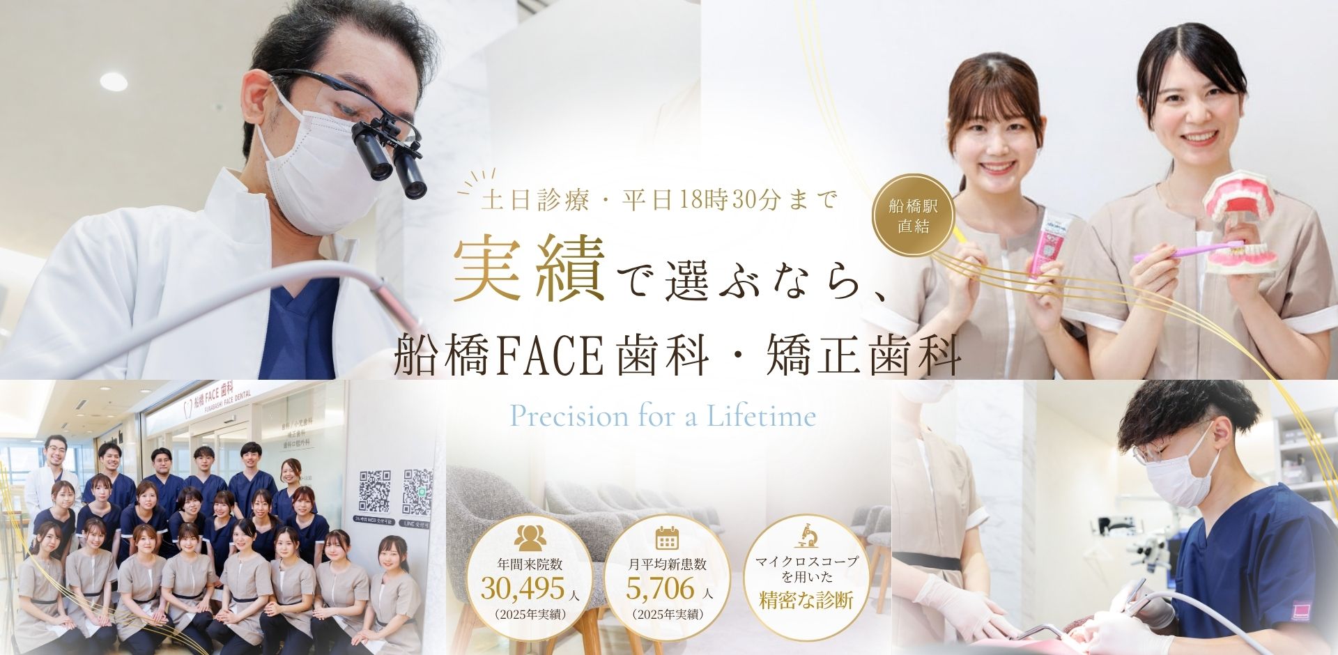 船橋駅直結・船橋FACE歯科・矯正歯科