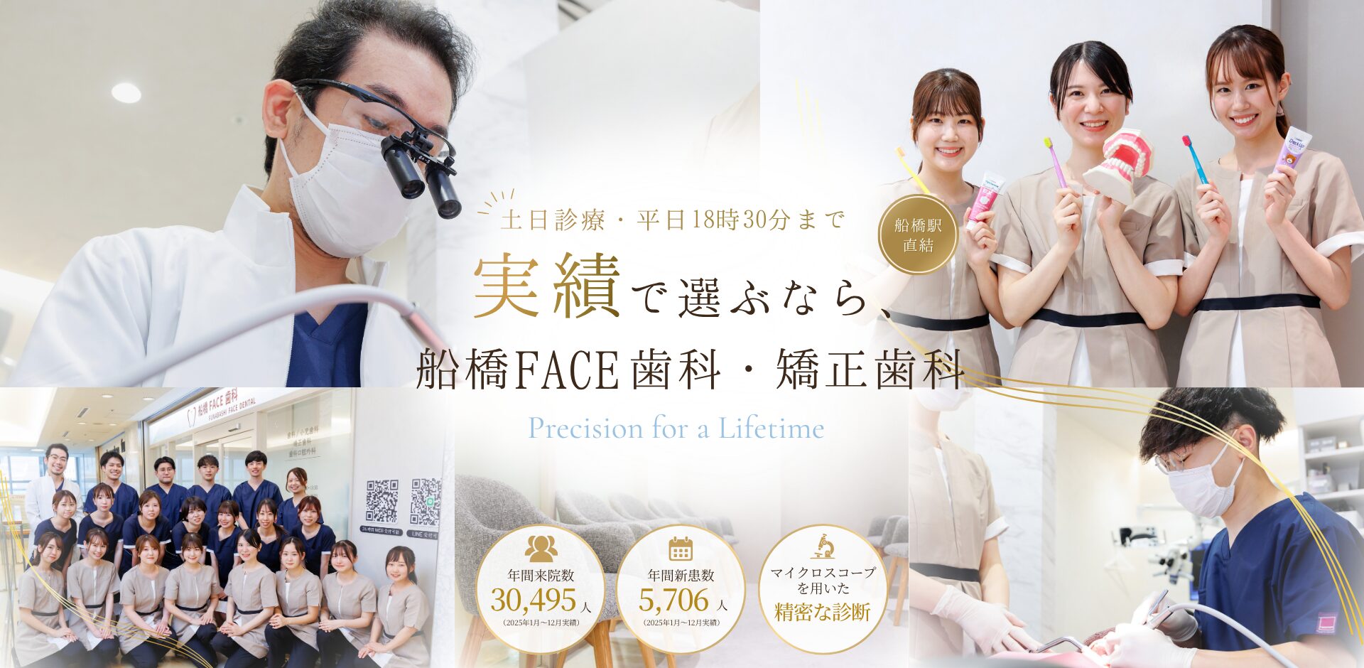 船橋駅直結・船橋FACE歯科・矯正歯科